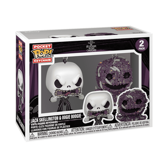 Pop! Keychain Jack Skellington & Oogie Boogie 2-Pack, Image 2
