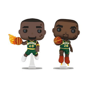 Pop! 8-Bit Shawn Kemp & Gary Payton 2-Pack, Image 1