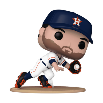 Pop! Jose Altuve Catching in White Jersey, Image 1