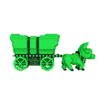 Pop! Rides Super Deluxe the Oregon Trail Oxen and Wagon (Green & Black), , hi-res view 3