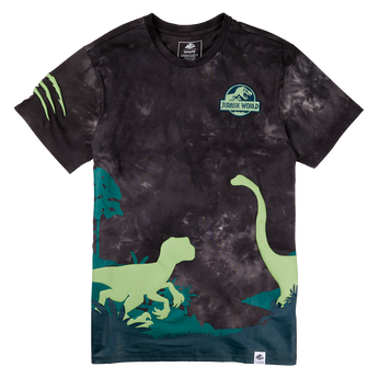 Jurassic World Jungle Scene Unisex Tee, Image 1