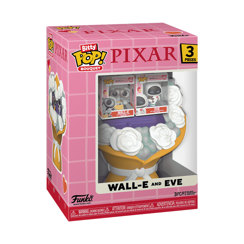 Bitty Pop! Bouquet Wall-E & EVE (Valentine), , hi-res view 3