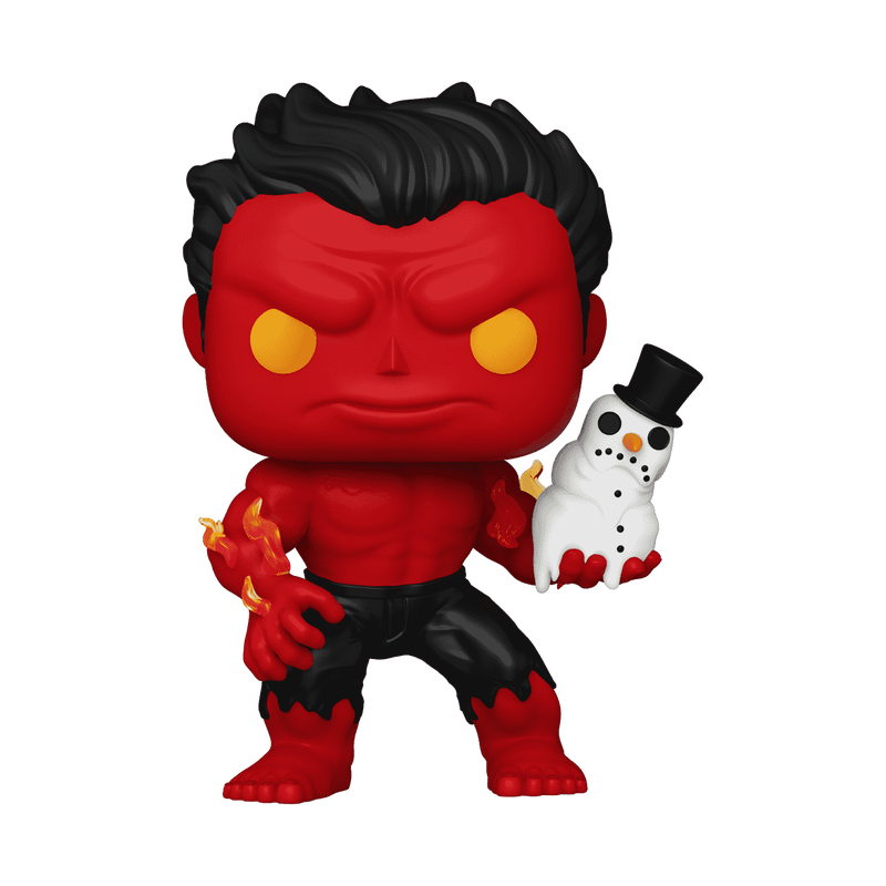 Pop! Red Hulk with Snowman, , hi-res view 1