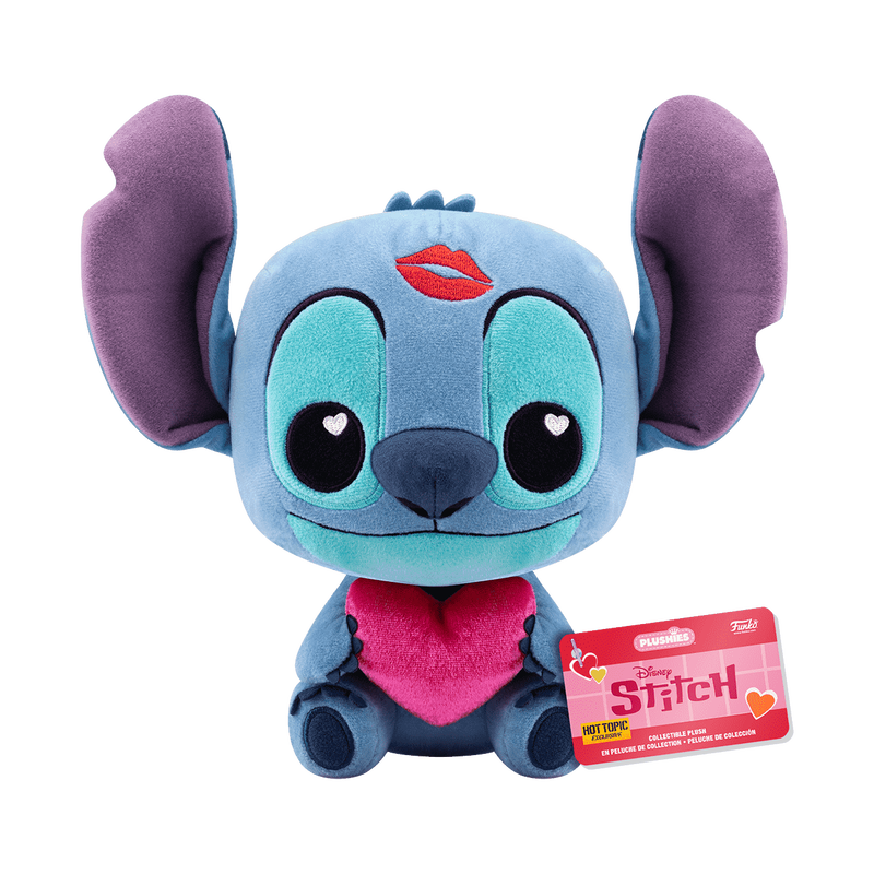 Stitch with Heart Plush, , hi-res view 1
