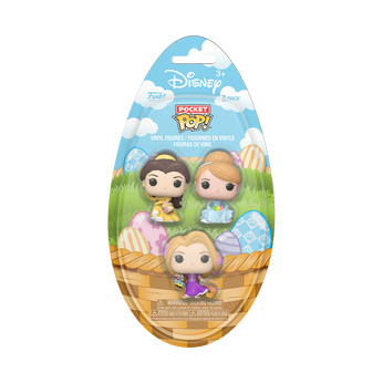 Pocket Pop! Easter Belle, Cinderella, Rapunzel 3-Pack, Image 1
