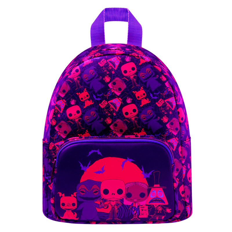 The Nightmare Before Christmas Black Light Mini Backpack, , hi-res view 2