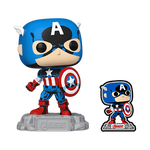 Pop! Captain America with Pin, , hi-res view 1