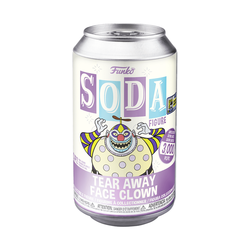 Vinyl SODA Tear Away Face Clown, , hi-res view 2