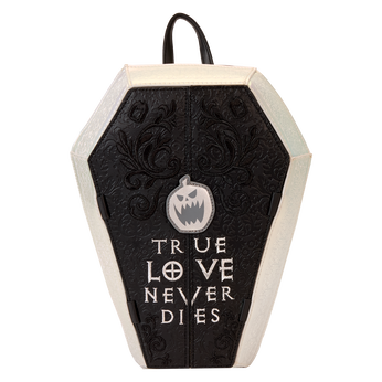 NYCC Limited Edition The Nightmare Before Christmas Jack & Sally Figural Coffin Mini Backpack, Image 1