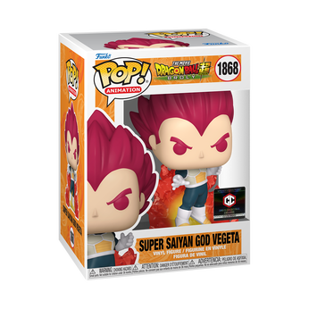Pop! Super Saiyan God Vegeta with Aura, Image 2