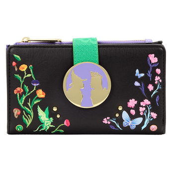 Wicked Glinda & Elphaba Floral & Lace Flap Wallet, Image 1