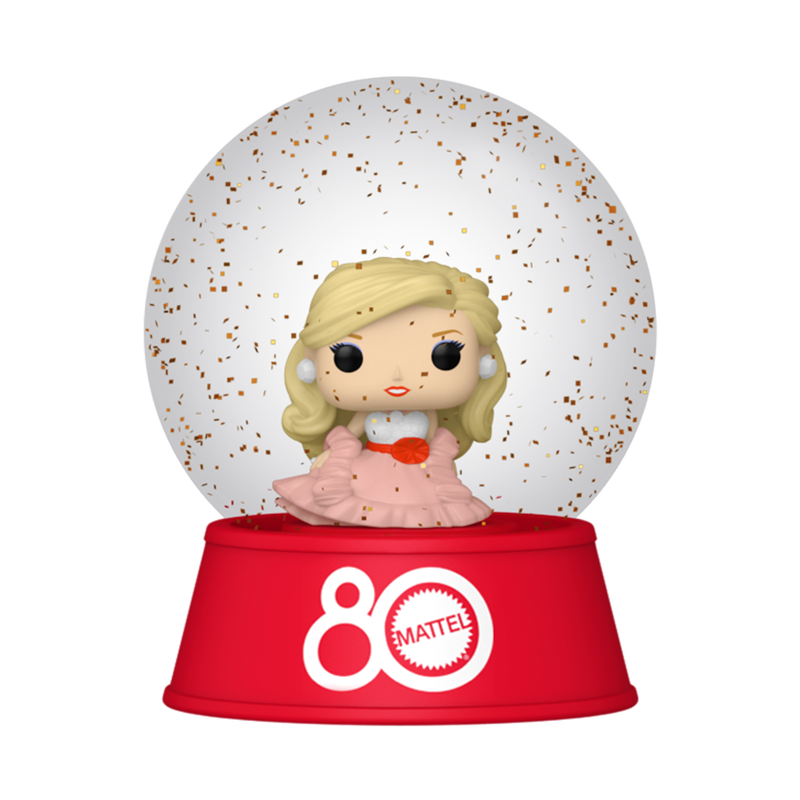 Peaches 'N Cream Barbie Mini Glitter Globe, , hi-res view 1