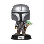 Pop The Mandalorian With Grogu On Back image