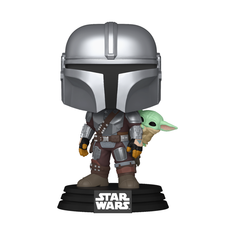 Pop! The Mandalorian with Grogu (On Back) | Funko