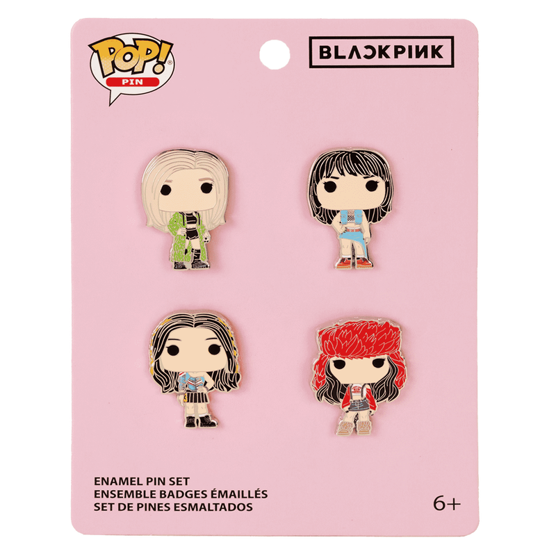 BLACKPINK Shut Down 4-Pack Pin Set, , hi-res view 1