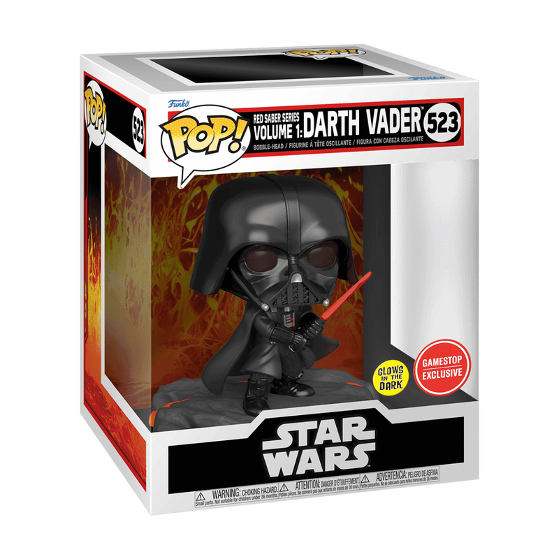 素晴らしい価格 Saber Red Deluxe Pop! Series (Glow) Vader Darth 1: Volume その他