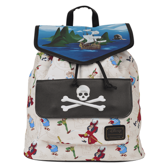 Peter Pan Exclusive Captain Hook Pirate Ship Drawstring Full-Size Backpack, Image 1