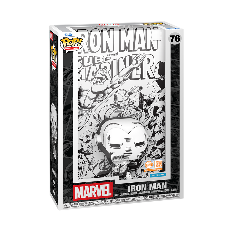 Pop! Comic Covers Iron Man #1 (Black & White), , hi-res view 2