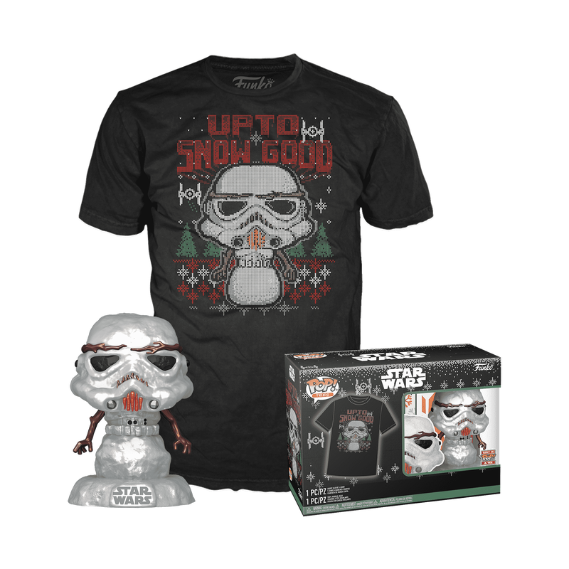 Pop! & Tee Snowman Stormtrooper (Metallic), , hi-res view 1