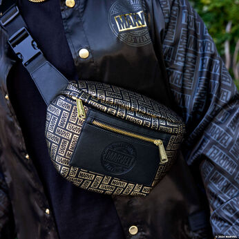Marvel 85th Anniversary All-Over Print Logo Convertible Belt Bag, Image 2