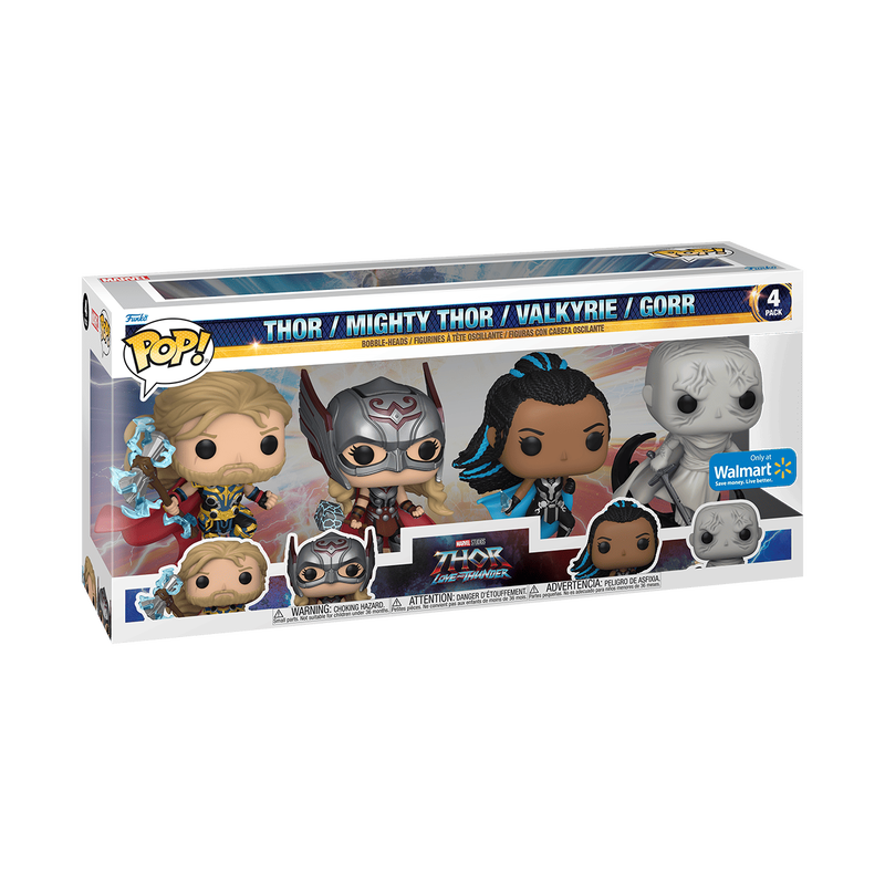 Pop! Thor, Mighty Thor, Valkyrie, Gorr 4-Pack, , hi-res image number 2