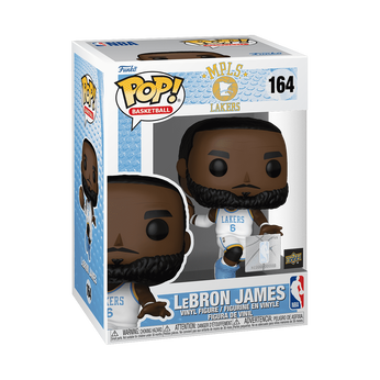 Pop! LeBron James in White Lakers Jersey, Image 2