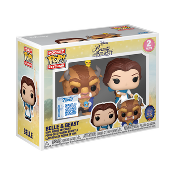 Pop! Keychain Belle & Beast 2-Pack, , hi-res view 2