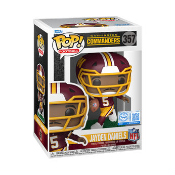 Pop! Jayden Daniels (Burgundy & Gold Jersey), , hi-res view 2