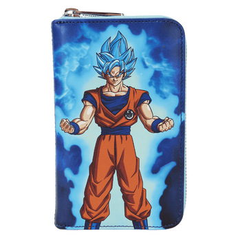 Dragon Ball Exclusive Goku & Vegeta Super Saiyan Blue Glow Zip Around Wallet, Image 1