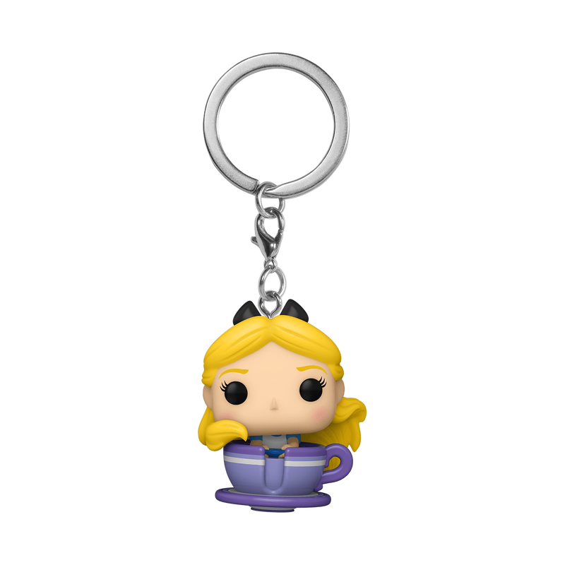 Pop! Keychain The Mad Tea Party Attraction and Alice, , hi-res view 1