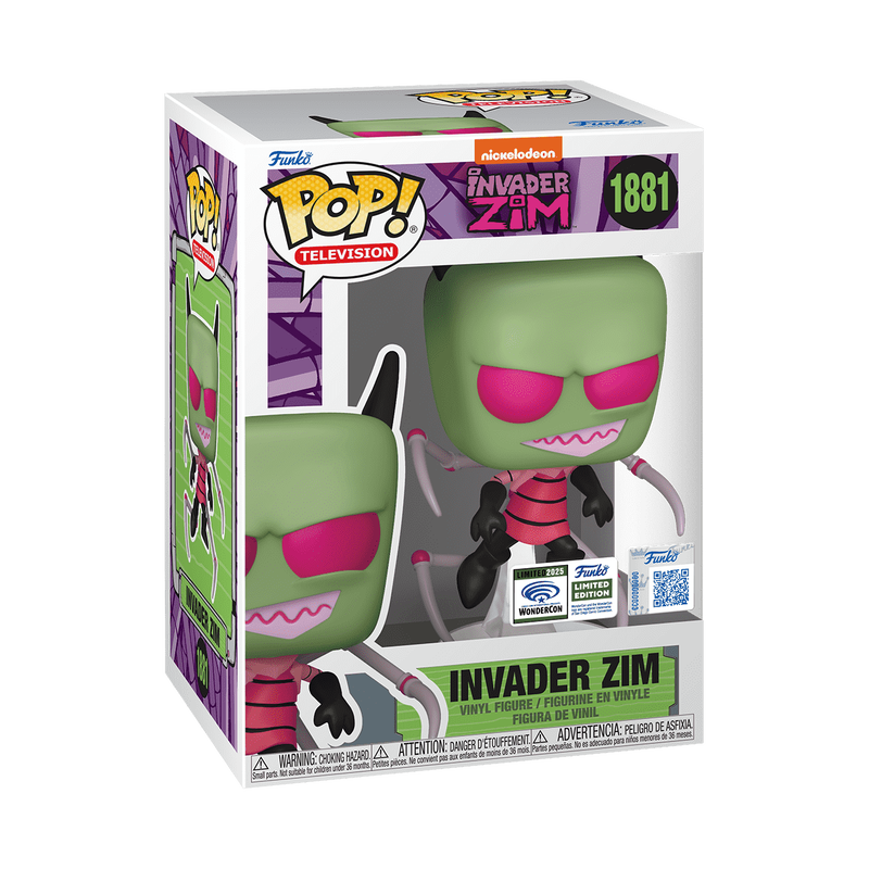 Pop! Invader Zim with Irken PAK Legs with POP! Protector (WonderCon), , hi-res view 2