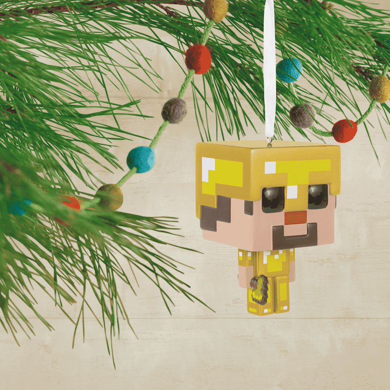 Gold Armor Steve Holiday Ornament, , hi-res view 2