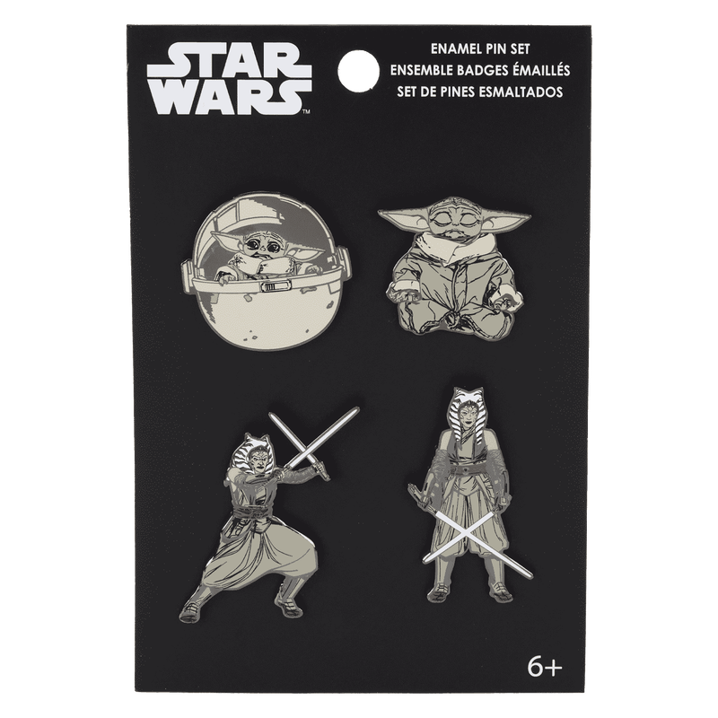 Ahsoka & Grogu 4-Pack Pin Set, , hi-res view 1