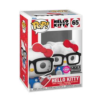 Pop! Hello Kitty with Glasses (Flocked), Image 2