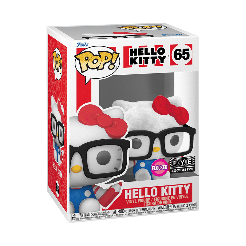 Pop! Hello Kitty with Glasses (Flocked), , hi-res view 2