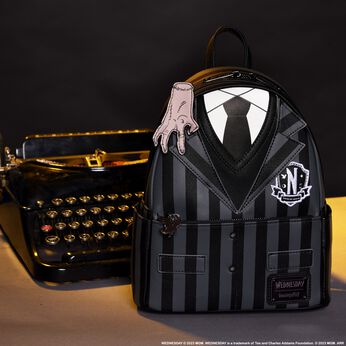 Wednesday Addams Exclusive Nevermore Cosplay Mini Backpack, Image 2