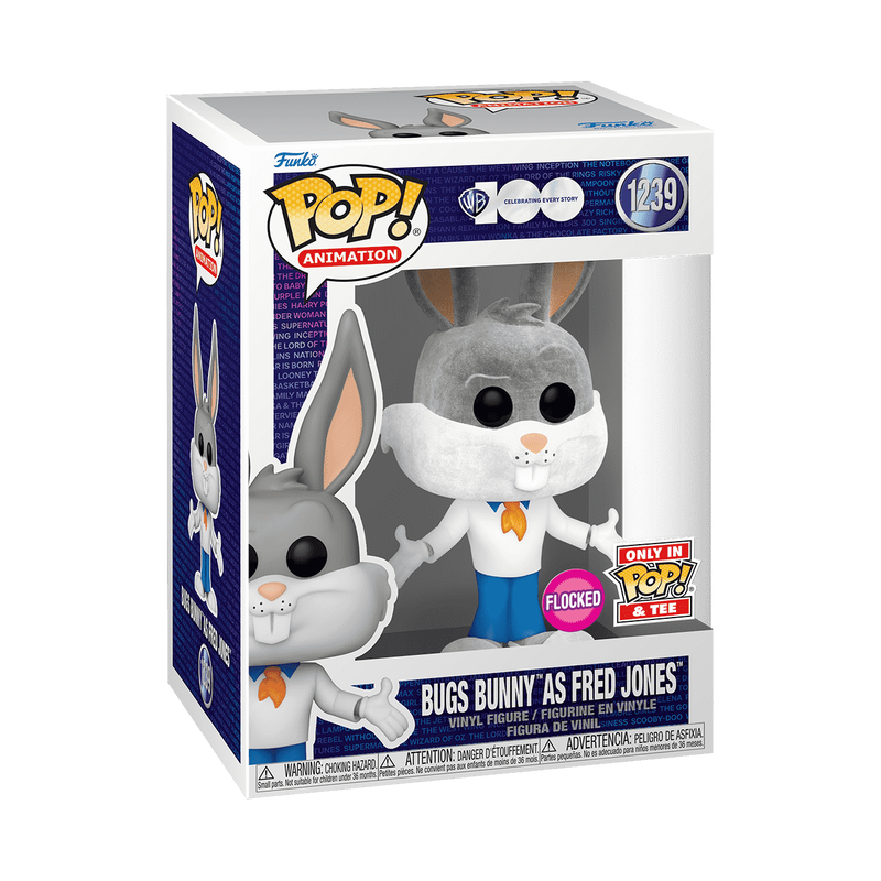 Pop! Bugs Bunny as Fred Jones (Flocked), , hi-res view 2