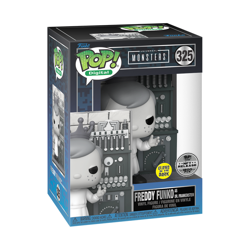 Pop! Freddy Funko as Dr. Frankenstein (Glow) (NFT Release), , hi-res view 2