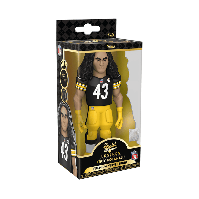 Vinyl GOLD 5" Troy Polamalu - Steelers, , hi-res view 2