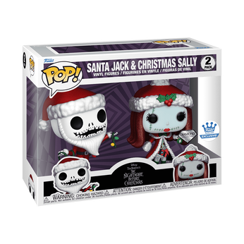 Pop! Santa Jack & Christmas Sally (Diamond) 2-Pack, Image 2
