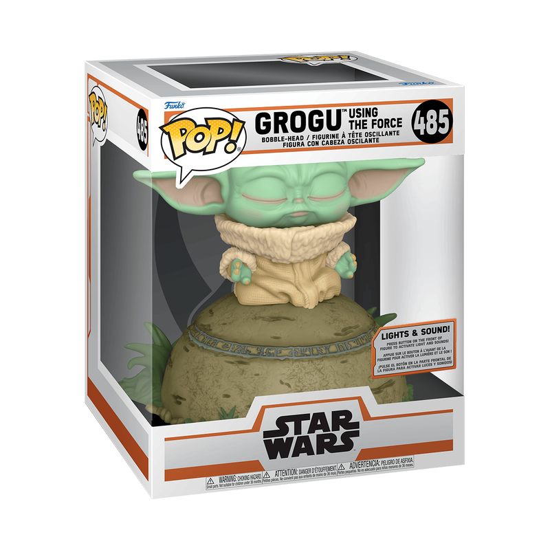 Buy Pop! Deluxe and Sounds Grogu Using the Force at Funko.
