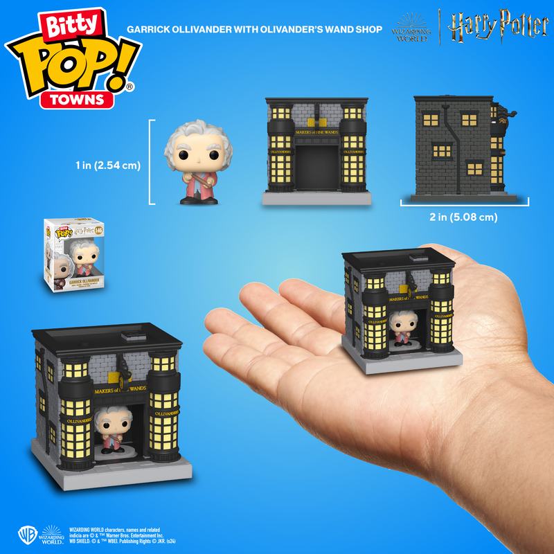 Bitty Pop! Towns Garrick Ollivander and Ollivander Wand Shop, , hi-res view 2