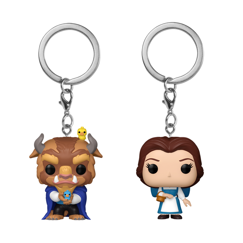 Pop! Keychain Belle & Beast 2-Pack, , hi-res view 1