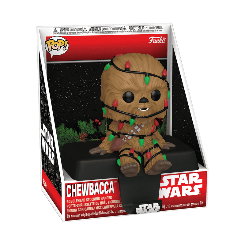 Pop! Stocking Hanger Chewbacca with Christmas Lights, , hi-res view 2