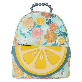 Loungefly Tropical Lemon Floral Mini Backpack, Image 1