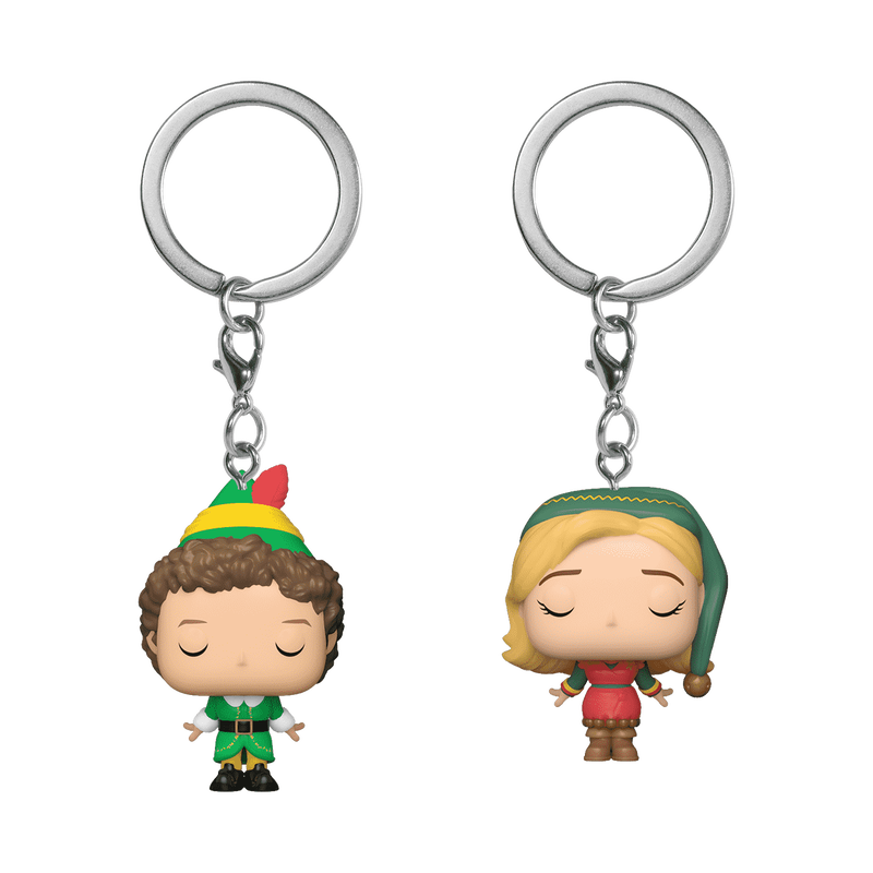Pop! Keychain Buddy the Elf & Jovie 2-Pack, , hi-res view 1