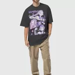 KPop Demon Hunters HUNTR/X  Black Faded Tee, , hi-res view 3