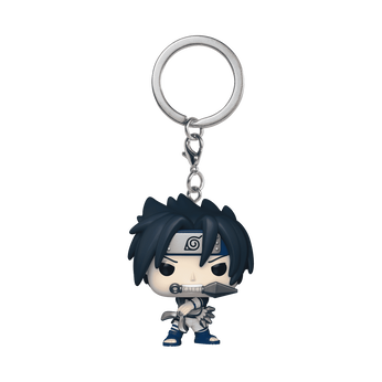 Pop! Keychain Sasuke Uchiha with Demon Wind Shuriken, Image 1
