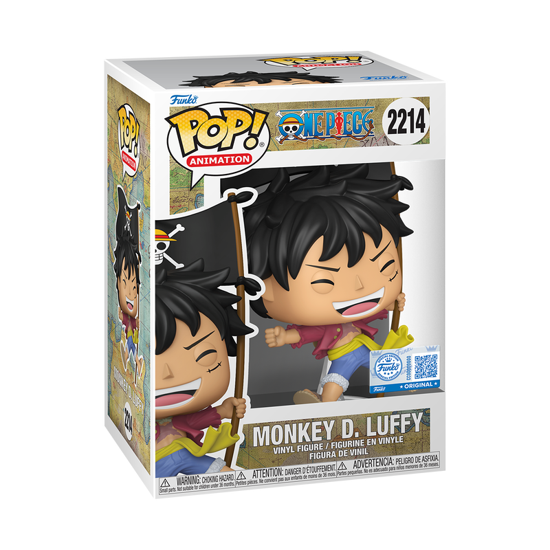 Pop! Monkey D. Luffy with Flag, , hi-res view 2