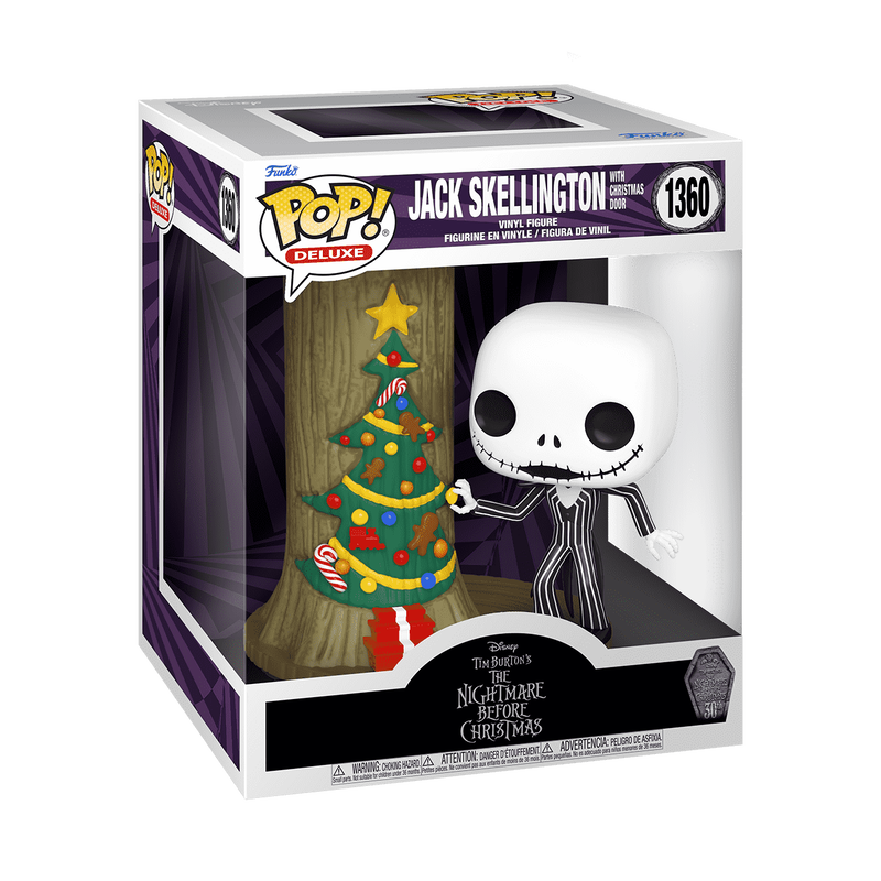 Pop! Deluxe Jack Skellington with Christmas Door, , hi-res view 2